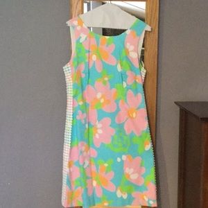 Lilly Pulitzer floral sheath sundress s 8